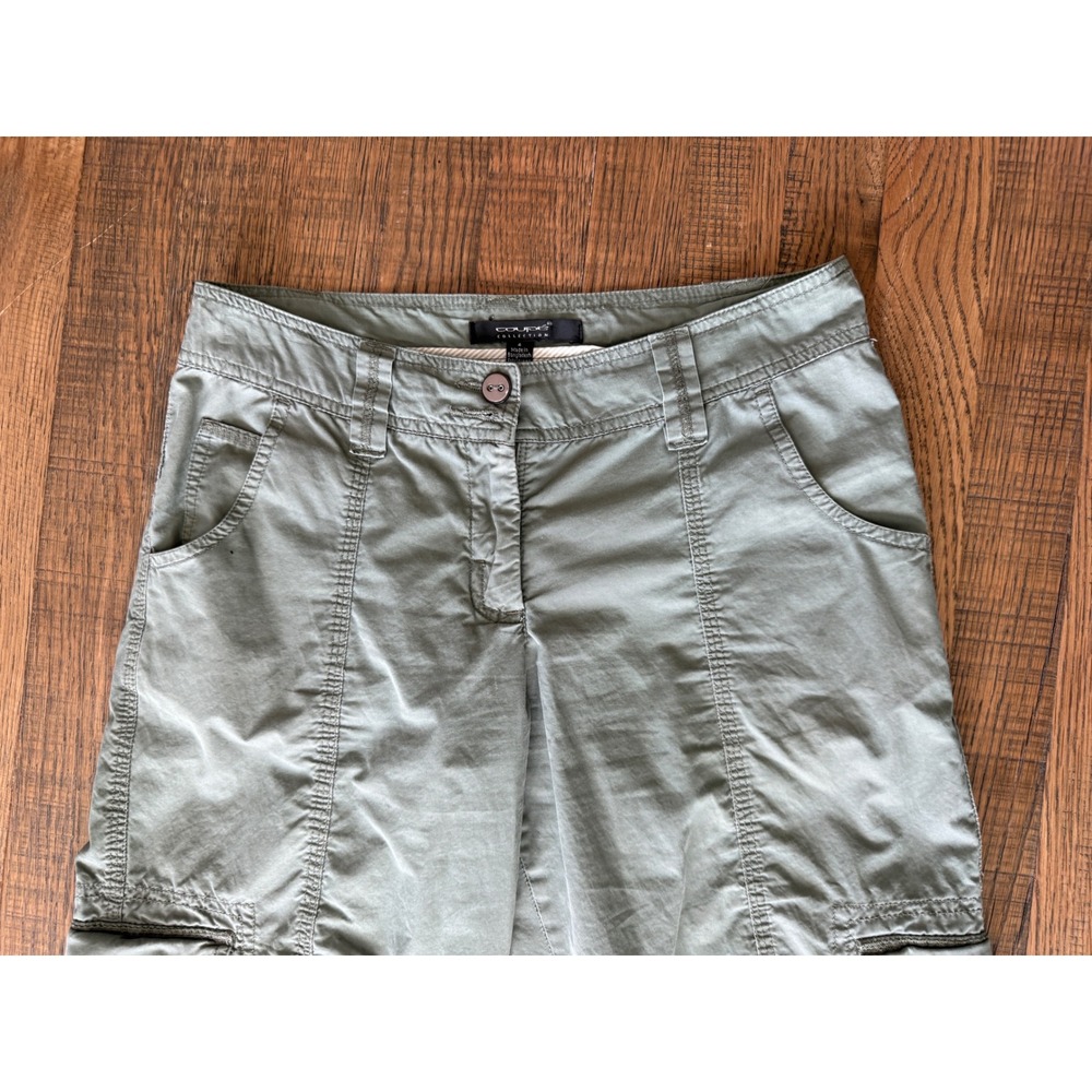Coupe Collection Womens Olive Green Cotton Cargo Capri Pants Size 4 CLS91033 - Picture 5 of 10